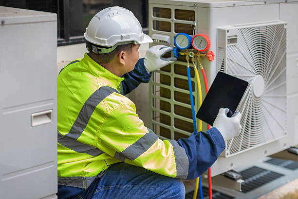 Professional Hvac technician working in West Barnstable, MA